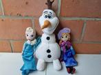 Knuffels pluche Frozen (Anna, Elsa, Olaf), Kinderen en Baby's, Speelgoed | Knuffels en Pluche, Verzenden, Zo goed als nieuw, Overige typen