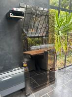 2 glazen pivotdeuren, Ophalen, 80 tot 100 cm, Binnendeur, 200 tot 215 cm