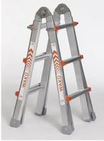 Waku 4x3 telescopische ladder nieuw, Doe-het-zelf en Bouw, Ladders en Trappen, Ophalen of Verzenden, Nieuw, Ladder
