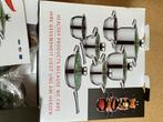 Nieuw set 12 Delig kwaliteits pannen en potten, Inox, Nieuw, Pannenset, Ophalen of Verzenden
