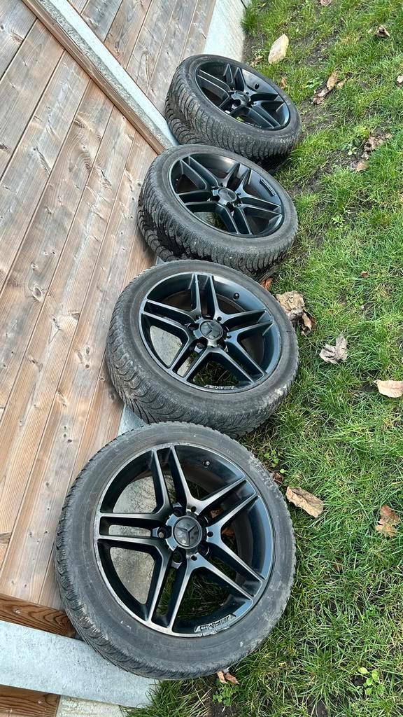 Winterwielen Mercedes 17”, Autos : Pièces & Accessoires, Pneus & Jantes, Pneus hiver, Enlèvement