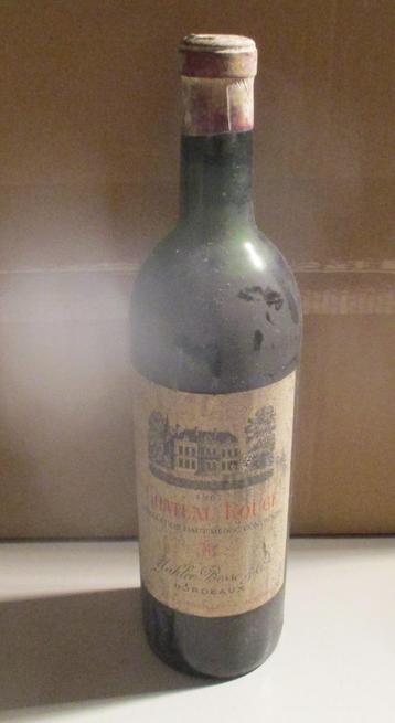 Oude Fles Wijn - Chateau Rouge - Haut Medoc - 1967, Verzamelen, Wijnen, Frankrijk, Ophalen of Verzenden, Zo goed als nieuw, Rode wijn