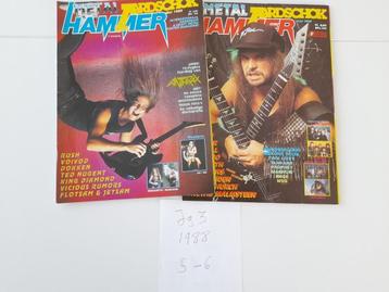 Metal Hammer/Aardschok 1988 Slayer Metallica, Enlèvement ou Envoi, Utilisé