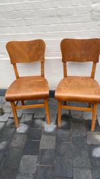 Cafestoelen, Huis en Inrichting, Ophalen, Gebruikt, Bruin, Hout