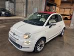 Fiat 500C 1.2i Lounge Cabrio Uconnect/Airco/Cruise.Controle, Auto's, Fiat, Stof, Cabriolet, Wit, Handgeschakeld