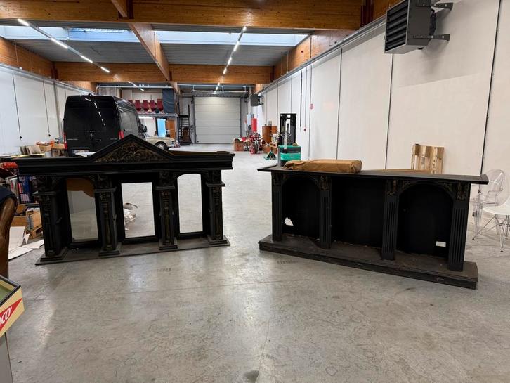 Houten toog + barkast - GERESERVEERD, Maison & Meubles, Dénudé, Comme neuf, Enlèvement ou Envoi