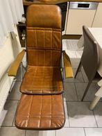 Fauteuil relax en simili cuir, Huis en Inrichting, Stoelen, Zo goed als nieuw, Bruin, Leer, Eén