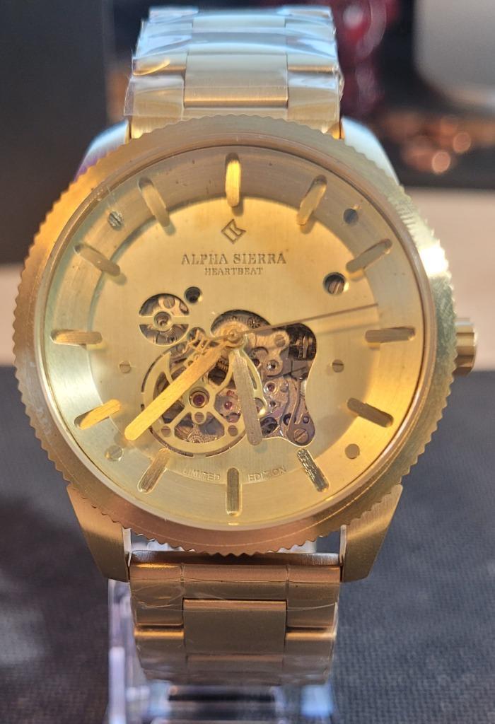 Nieuw Alpha Sierra Heartbeat AUTOMAAT horloge t.w.v €699-,, Handtassen en Accessoires, Horloges | Heren, Nieuw, Polshorloge, Staal