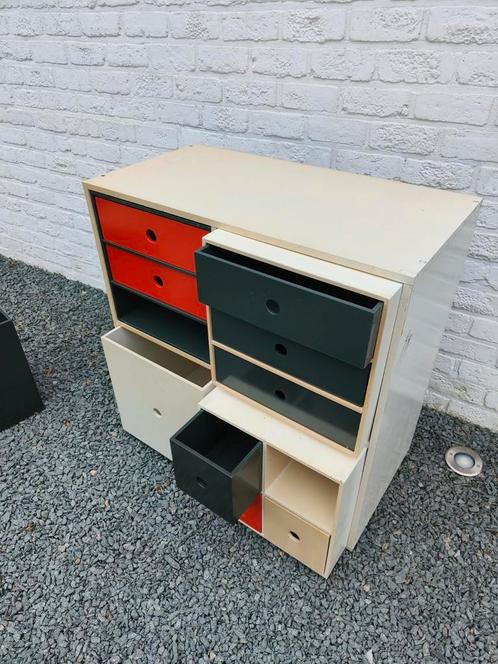 Vintage moduleerbare kast van Marc Berthier voor Prisunic, Huis en Inrichting, Kasten | Ladekasten, Gebruikt, Ophalen