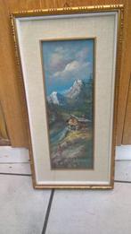vontage schilderij uit italie, Minder dan 50 cm, Gebruikt, 50 tot 75 cm, Ophalen of Verzenden