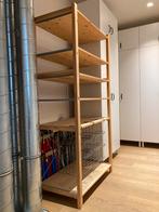 IKEA houten rek met 2 hangrekjes, Maison & Meubles, Armoires | Étagères, Comme neuf, Enlèvement