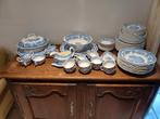 Antiek Copeland Severn Servies Engels  Blauw, Ophalen