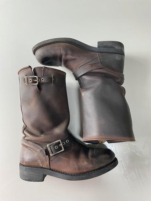Echte vintage Harley-Davidson laarzen, bruin, schoenmaat 40, Motoren, Kleding | Motorkleding, Laarzen, Dames, Tweedehands, Ophalen