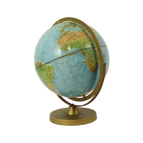 Vintage Wereldbol Gyroscopisch Globe Met Reliëf Jaren 1960, Huis en Inrichting, Woonaccessoires | Wereldbollen, Gebruikt, Ophalen of Verzenden