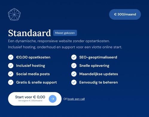 Professionele Website voor €300/maand - All-in Service!, Services & Professionnels, Web designers & Hosting (Hébergement), Enregistrement de nom de domaine