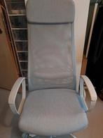 Chaise de bureau avec accoudoirs fixes, Huis en Inrichting, Bureaustoelen, Ophalen, Zo goed als nieuw, Grijs, Bureaustoel