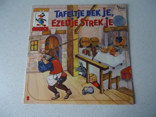 Sprookjes LP van "Rippie" Tafeltje Dek je, Ezeltje Strek je, Cd's en Dvd's, Vinyl | Kinderen en Jeugd, Zo goed als nieuw, Verhaal of Sprookje