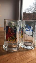 Aalst Carnaval Safir bierglazen 6 stuks, Verzamelen, Glas en Drinkglazen, Nieuw, Ophalen