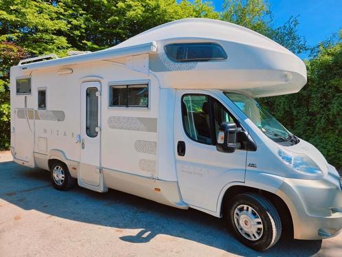Mobilhome-FIAT DUCATO-MIZAR-XL GARAGE-6PL GEKEURD-klaar, Caravans en Kamperen, Mobilhomes, Particulier, tot en met 6, Fiat, Diesel