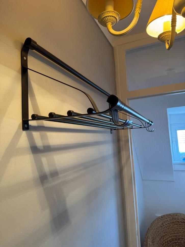 Muurkapstok met hoedenrek, Huis en Inrichting, Woonaccessoires | Kapstokken, Zo goed als nieuw, Wandkapstok, Minder dan 100 cm