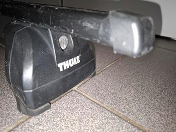 Thule Rapid System 753 + square bars, Enlèvement, Utilisé