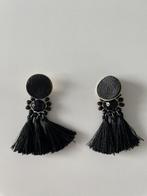 Zwarte oorringen, in perfecte staat!, Handtassen en Accessoires, Oorbellen, Overige materialen, Hangers, Zwart, Ophalen of Verzenden