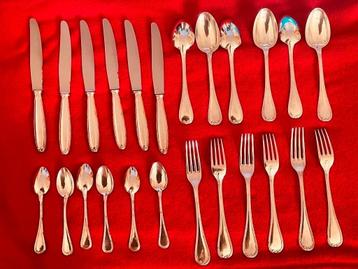 Lot de 24 couverts de service Christofle Ruban –Parfait état, Enlèvement ou Envoi