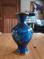 2 vazen in Chinese lak, Ophalen, Overige materialen, Blauw, Zo goed als nieuw