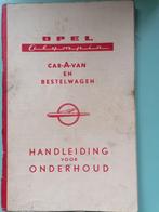 Manuel d'entretien de l'Opel Olympia Caravan Van 1953, Enlèvement ou Envoi