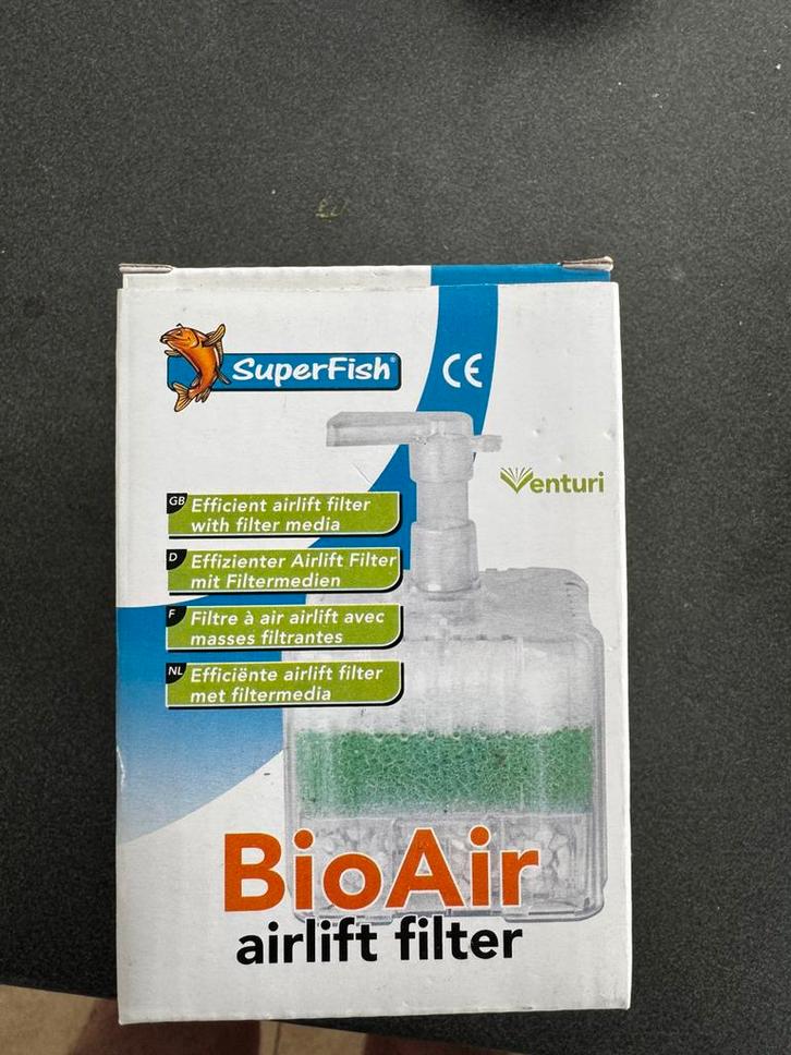 Superfish Bio Air Airliftfilter ( nieuw ), Animaux & Accessoires, Poissons | Aquariums & Accessoires, Neuf, Filtre ou CO2, Enlèvement ou Envoi