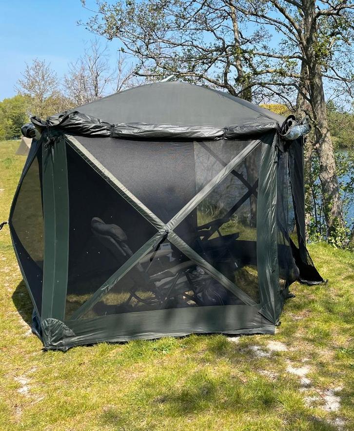 Karpertent Social Bivvy XL Caperlan, Watersport en Boten, Hengelsport | Karpervissen, Gebruikt, Overige typen, Ophalen
