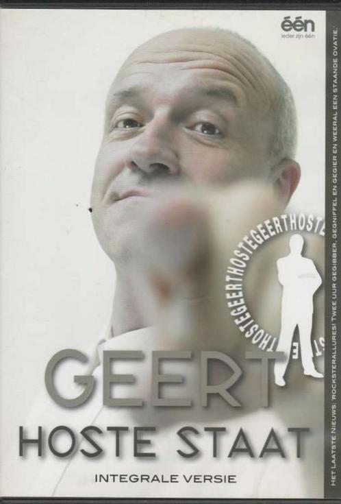 DVD Geert Hoste - Staat 2005, Cd's en Dvd's, Dvd's | Cabaret en Sketches, Zo goed als nieuw, Stand-up of Theatershow, Alle leeftijden