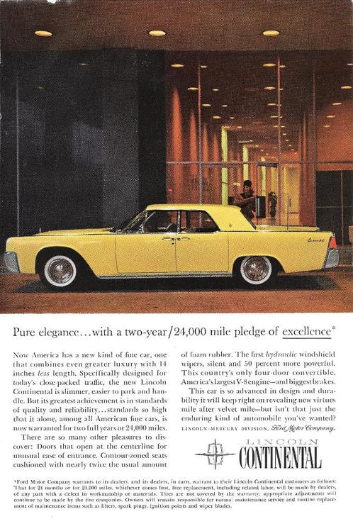 LINCOLN 1961, Boeken, Auto's | Folders en Tijdschriften, Gelezen, Overige merken, Verzenden