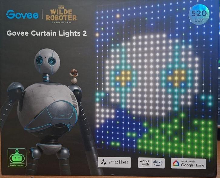 GOVEE Curtain Lights 2 (ensemble de LEDs décoratives), Maison & Meubles, Lampes | Autre, Neuf, Enlèvement ou Envoi