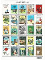 Begie - 100ste verjaardag HERGE/KUIFJE - 3636/3660 postfris, Postzegels en Munten, Postzegels | Europa | België, Ophalen of Verzenden