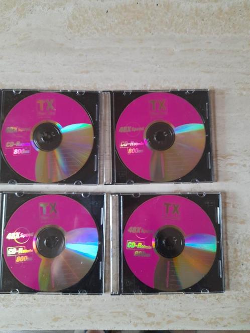 4 Lege beschrijfbare cd'roms 'Think Xtra, Informatique & Logiciels, Disques enregistrables, Neuf, Cd, Enlèvement ou Envoi