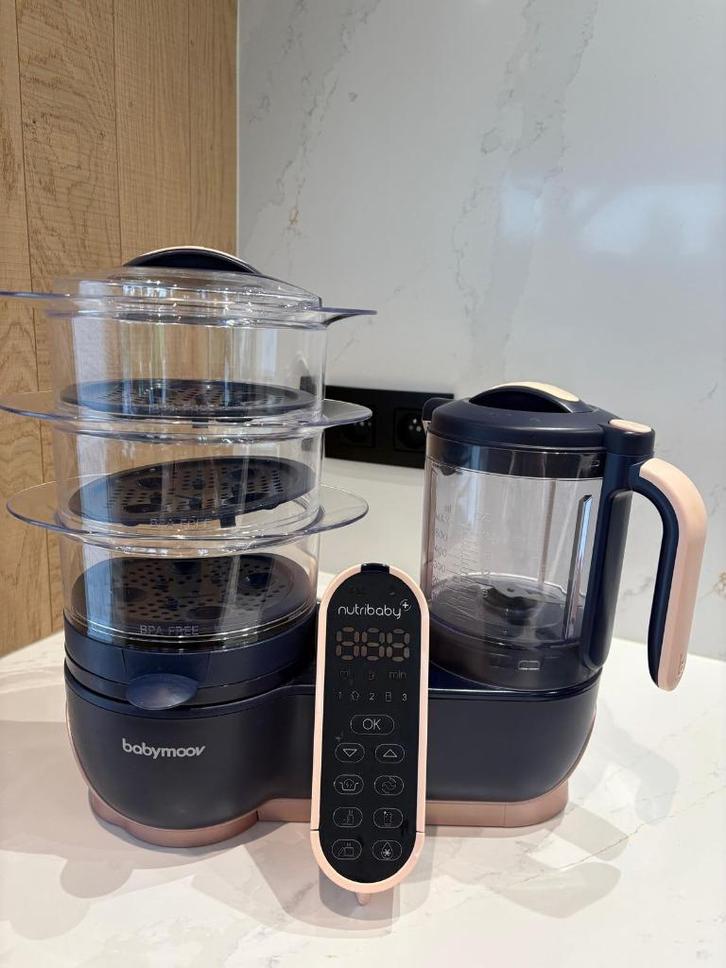 5-in-1 multifunctionele baby kookrobot Babymoov Nutribaby XL, Kinderen en Baby's, Babyvoeding en Toebehoren, Zo goed als nieuw