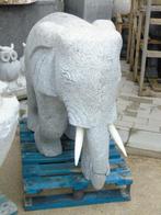 Standbeeld van een olifant in granietsteen, HOOGTE 80 CM!, Ophalen, Nieuw, Steen, Dierenbeeld
