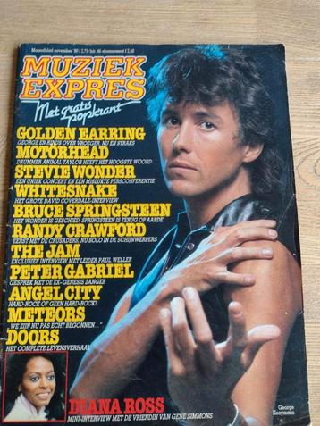 MUZIEK EXPRES 11/1980: GOLDEN EARRING-POSTER DOORS-MOTORHEAD beschikbaar voor biedingen