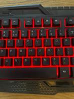 gaming keyboard met rode lichtjes, Computers en Software, Gaming toetsenbord, Ophalen of Verzenden, Zo goed als nieuw, Qwerty