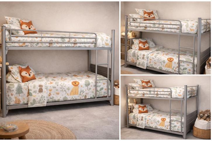 Lit superposé enfant, structure métallique – très bon état, Enfants & Bébés, Chambre d'enfant | Lits superposés & Lits mezzanines