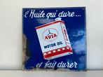 AVIA motor oil oud reclamebord, Ophalen of Verzenden, Gebruikt, Reclamebord