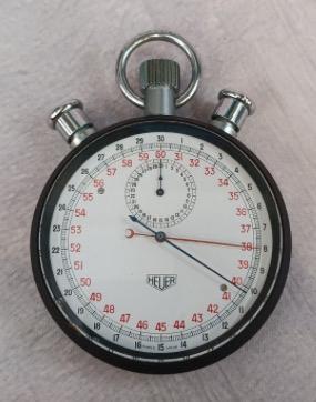 Heuer werktimer, Handtassen en Accessoires, Horloges | Antiek, Ophalen of Verzenden