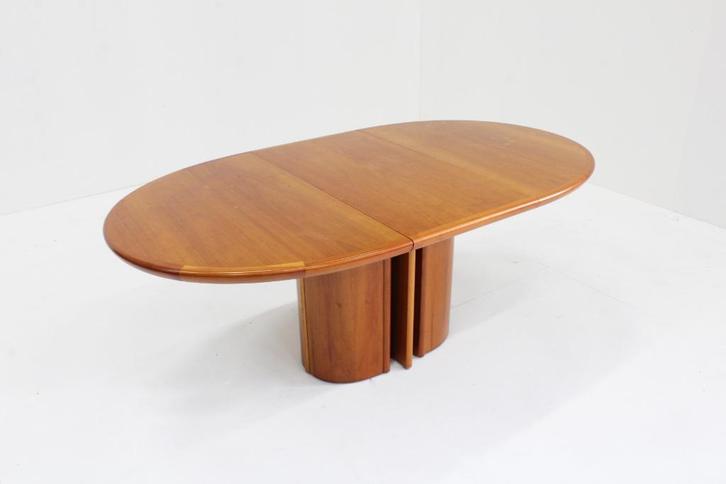 Vintage Skovby Deense uitschuifbare ovalen eettafel, Antiek en Kunst, Antiek | Meubels | Tafels, Ophalen