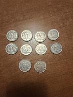 10 zilveren munten van 100 belgische frank, Postzegels en Munten, Ophalen of Verzenden