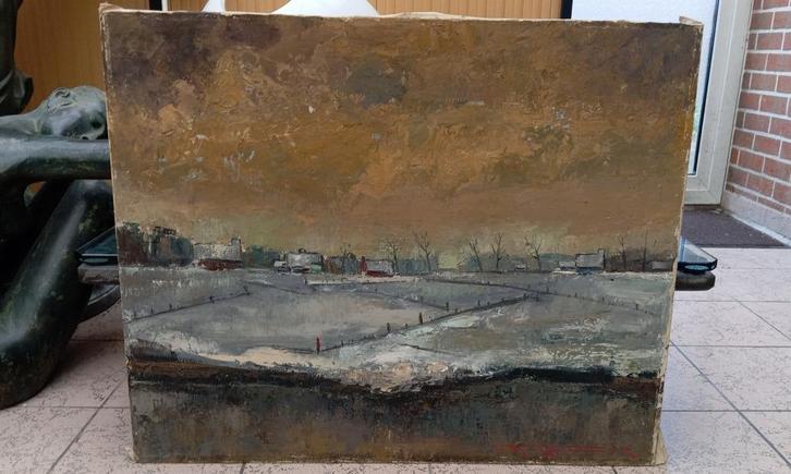 mooi schilderij René Barbaix (1909-1966), Antiek en Kunst, Kunst | Schilderijen | Klassiek, Ophalen of Verzenden