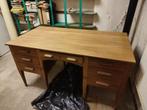 Bureau en bois massif année 1960, Ophalen, Gebruikt, Bureau