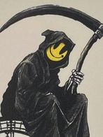 BANKSY: ingelijste lithografie met certificaat, Ophalen of Verzenden