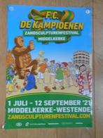 Poster zandculuurfestival Middelkerke FC de Kampioenen 2021, Verzamelen, Ophalen of Verzenden