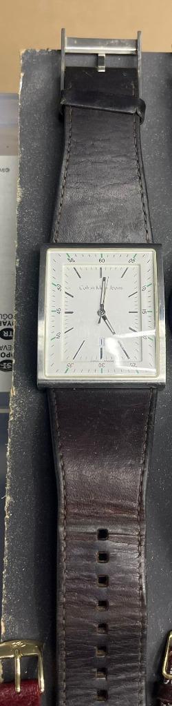 Calvin Klein Jeanshorloge - Vintage vierkant model   beschikbaar voor biedingen